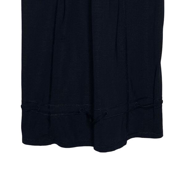 Lululemon Womens Size 4 Tank‎ Top Cinch Waist Black White Pullover Activewear - Picture 4 of 8